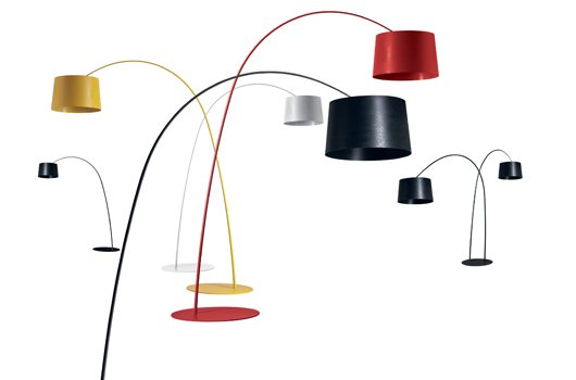 The Foscarini Twiggy floor lamp comes in a wide range of colours and has an elegant curve.