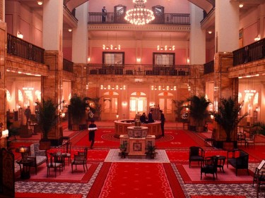 Grand Budapest hotel interior lobby