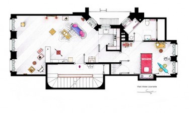 Holly Golightly's apartment floor-plan