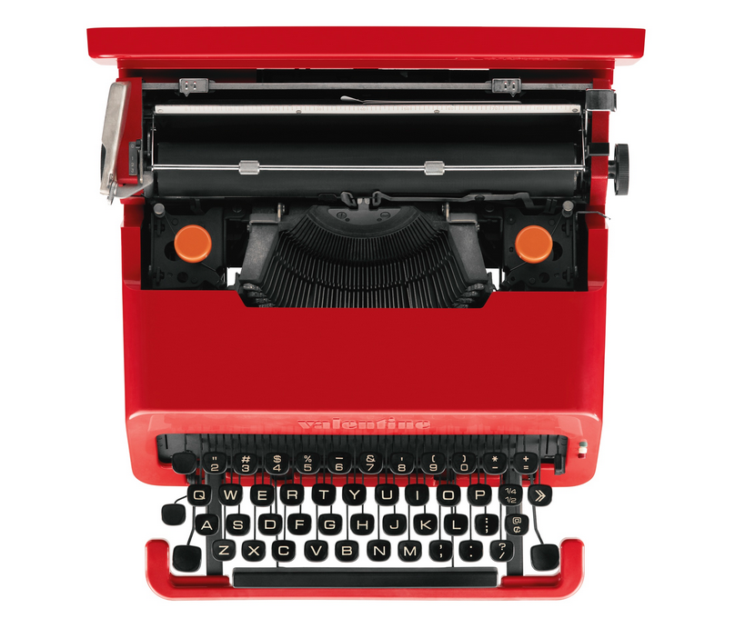 Valentine typewriter by Olievtti as seen in Alex's bedroom in A Clockwork Orange