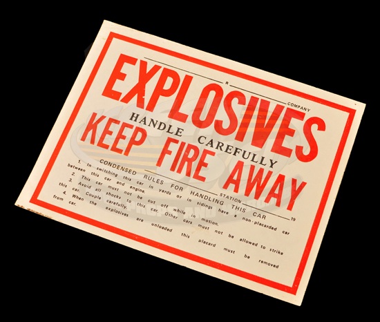 Apocolyse Now explosives sign