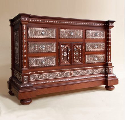 Chest with Bone Inlay from Moroccan Bazaar