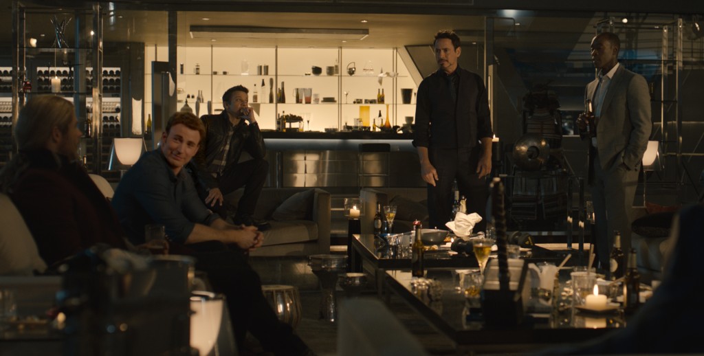 Avengers Age of Ultron group with light