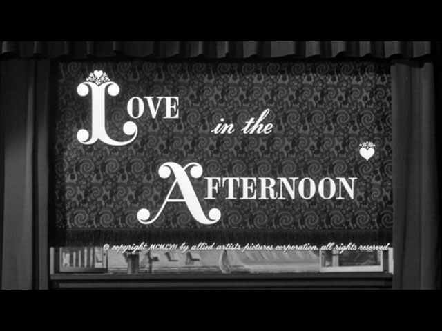 Love in the Afternoon titles by Ray Eames