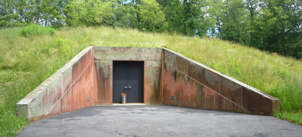 Philip Johnson's underground art bunker adjacent to the Glass House