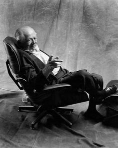 Billy Wilder on an Eames Lounge Chair