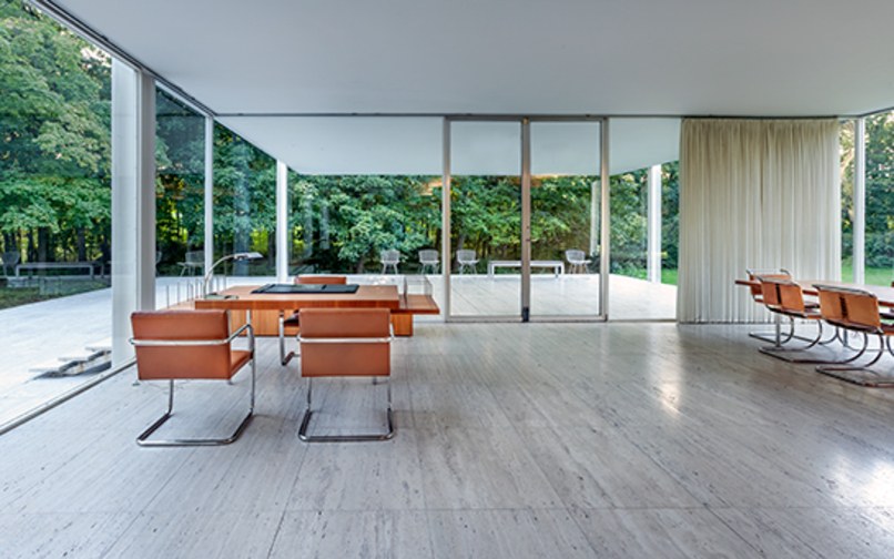 Another view of the Farnsworth House interior