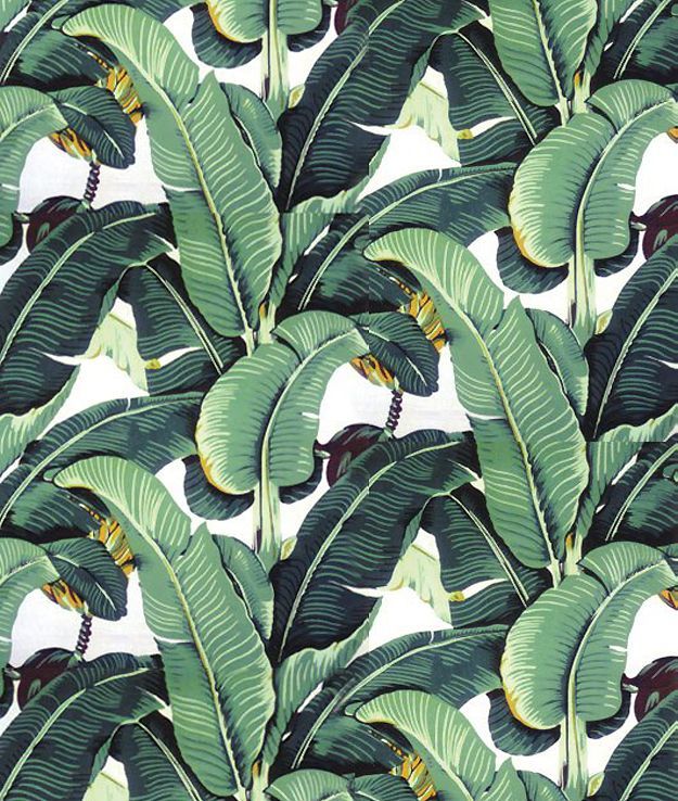 Martinique banana leaf wallpaper