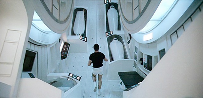 Jogging in space (2001: A Space Odyssey)