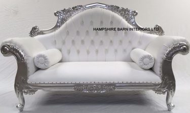 Silver Chaise from Hampshire Barn Interiors neon demon film sets