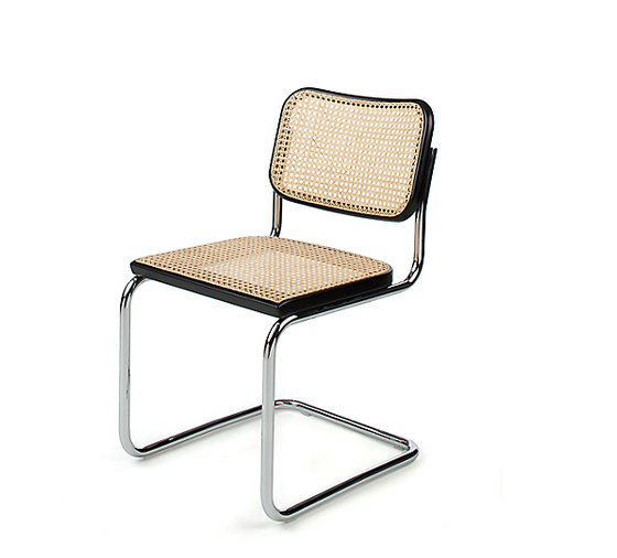 Breuer's Cesca chair without arms in an ebony frame. Available from Design Within Reach chair in almodovar