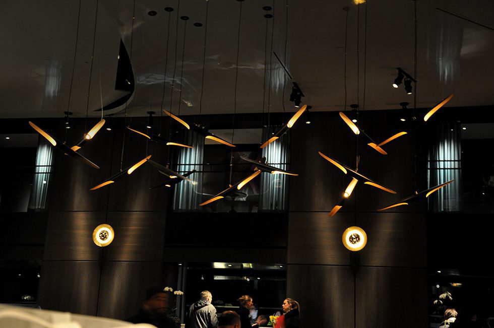 Coltrane suspension lights, Paramount Hotel, New York