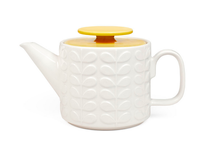 The Orla Kiely Raised Stem Tea Set is available from Amara.