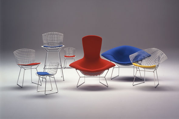 The Bertoia chair group for Knoll