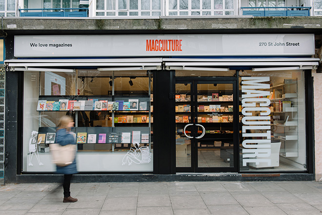 MagCulture shop on St Johns Street, London
