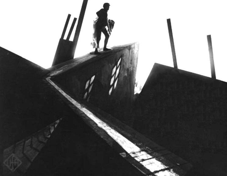 The Cabinet of Dr Caligari rooftops in film
