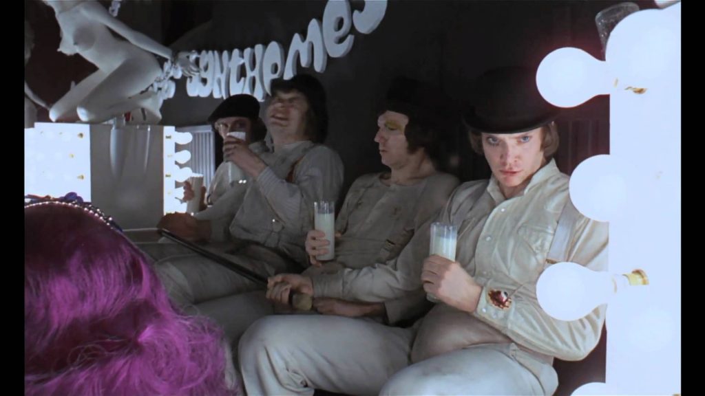 Alex and his Droogs in the Korova Milk Bar, A Clockwork Orange