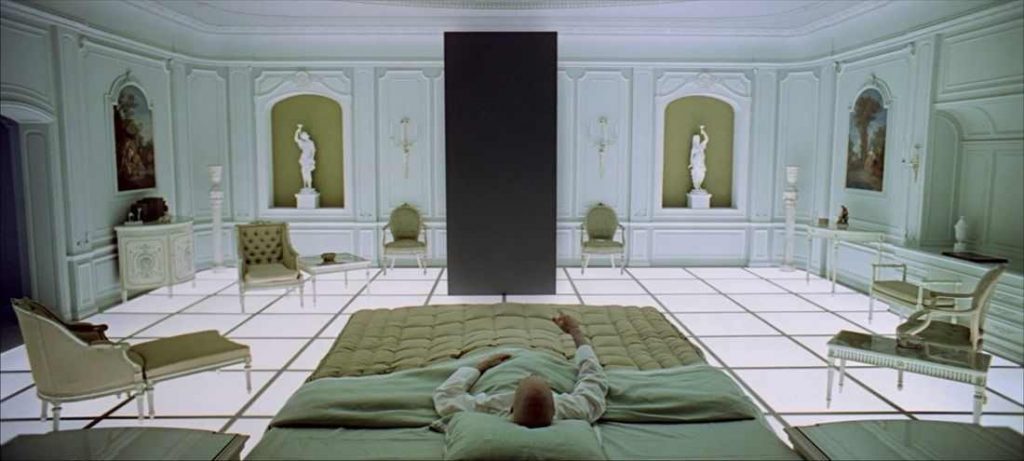 2001 A Space Odyssey bedroom film set recreated at 14th Factory art space - Film and Furniture
